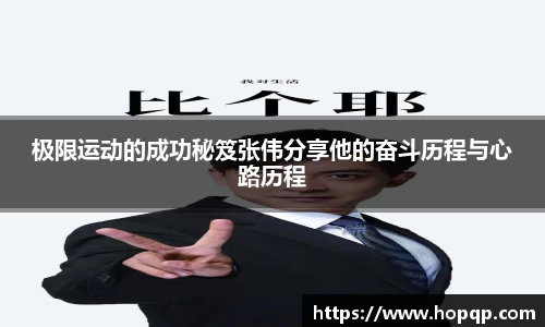 极限运动的成功秘笈张伟分享他的奋斗历程与心路历程